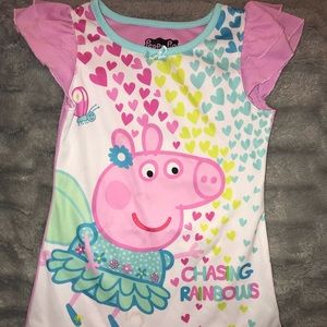 Chasing Rainbows Peppa Pig nightgown